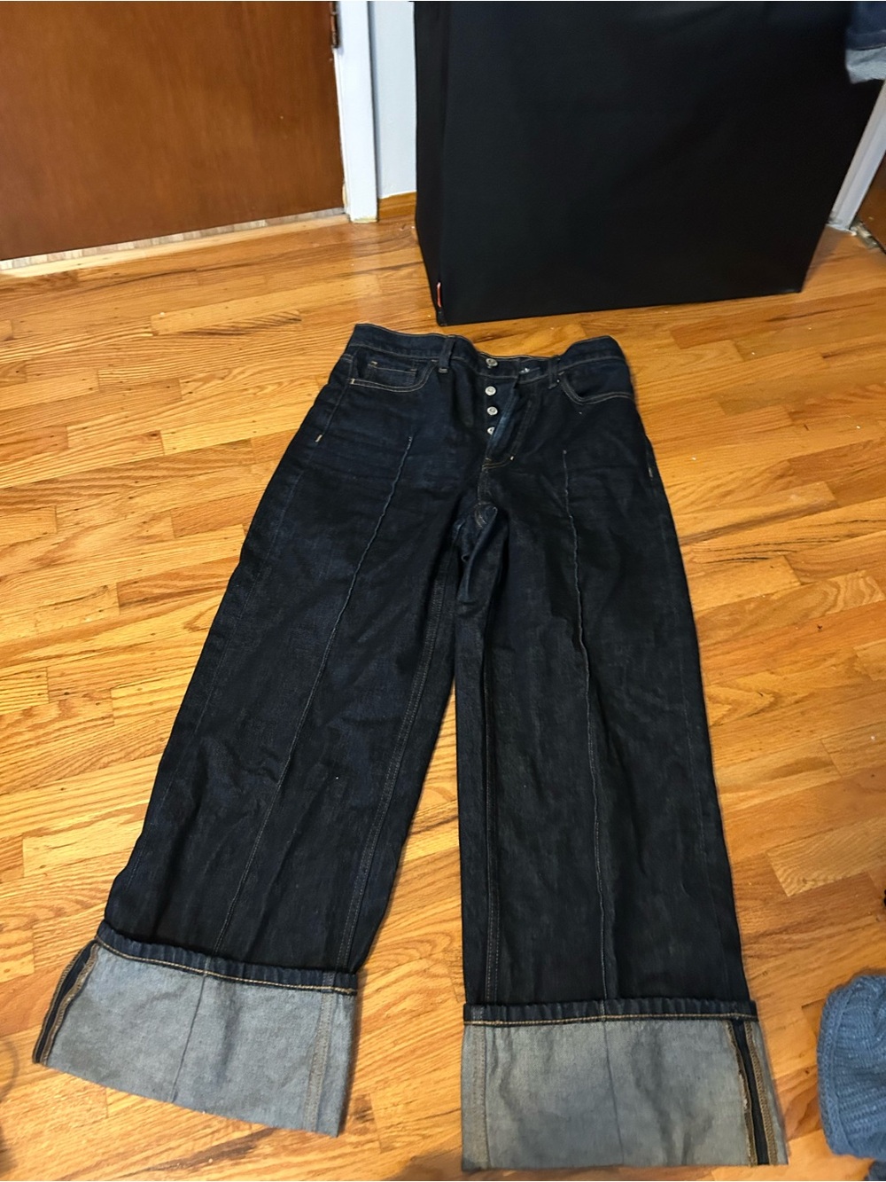 Banana Republic Dark Blue Wide Leg Jeans